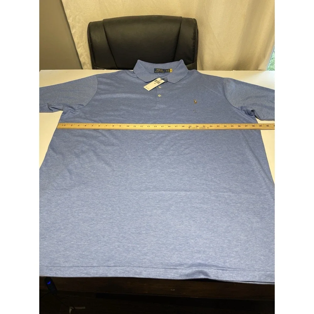 Ralph Lauren Polo Men's Big & Tall Size 3XLT Soft Cotton Shirt Blue New $110